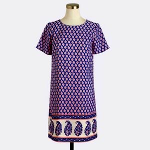 J. Crew paisley shift dress